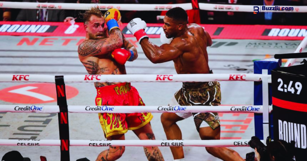 Jake Paul vs Anthony Joshua Fight Results and Highlights 2 Jake Paul gets knocked down by Anthony Joshua in the sixth round at the Kaseya Center boxing event