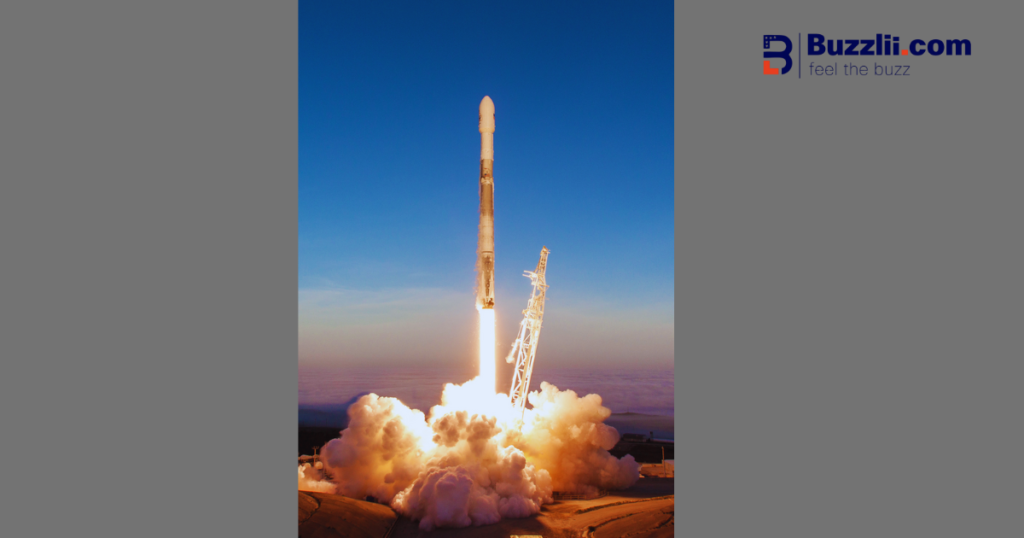 Elon Musk watching a SpaceX rocket launch from the control center