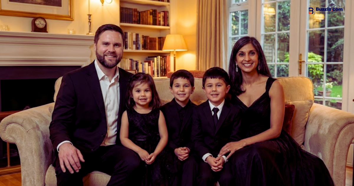 Home 17 Usha Vance and Vice President JD Vance at official event with family