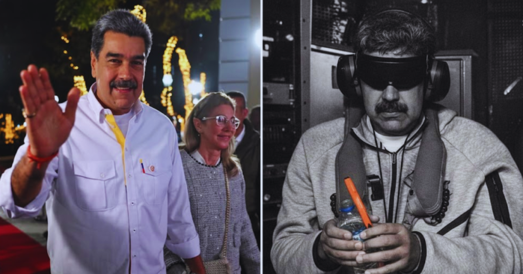 Nicolás Maduro Moros at the Venezuelan presidential palace in Caracas